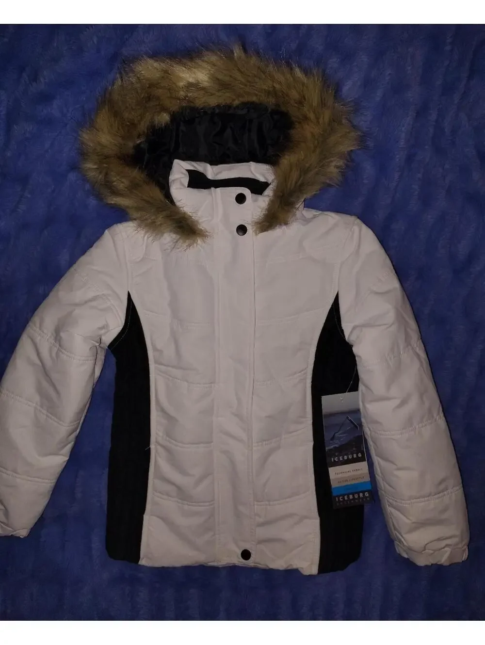 White and black winter Jacket